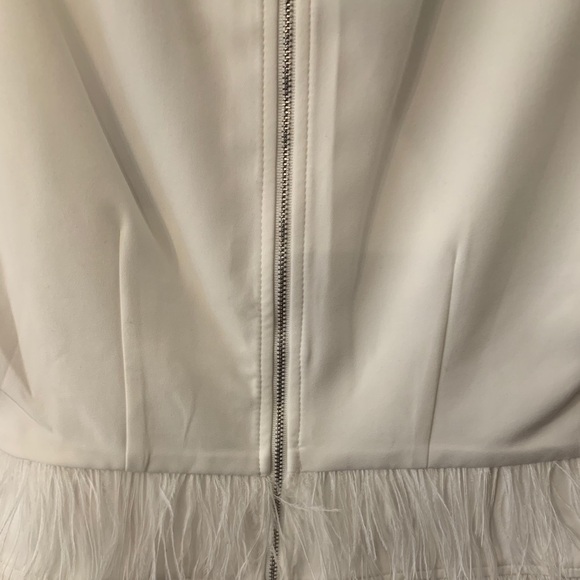 NWT Lucy Paris Bodice Cut Top with Feather Peplum - Picture 6 of 7